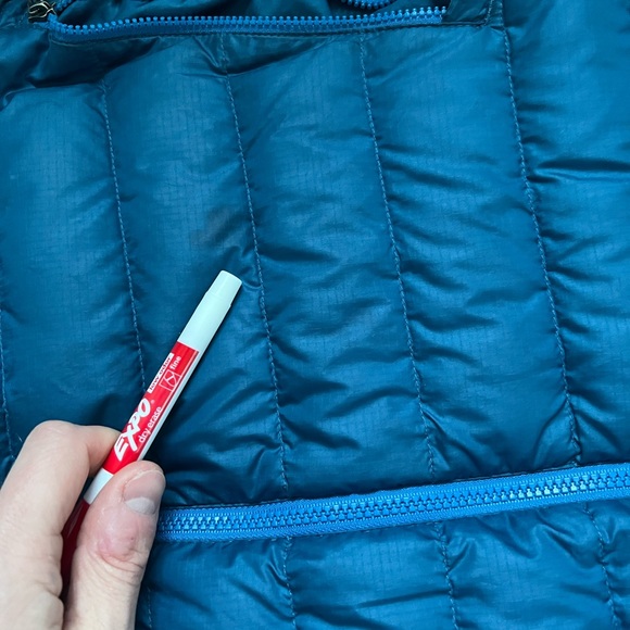 Men's Patagonia Goose Down Insulated Navy Blue Jacket Size Medium M - Picture 7 of 7